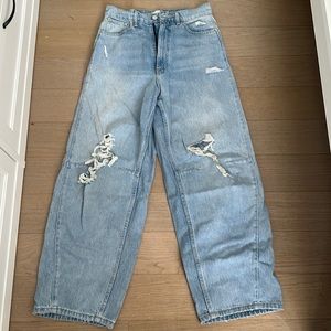 UO Extreme Baggy High Rise Jean - Medium Wash